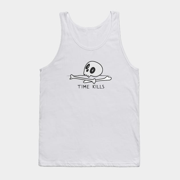 Old Skull Prediction: Time Kills Tank Top by runcatrun